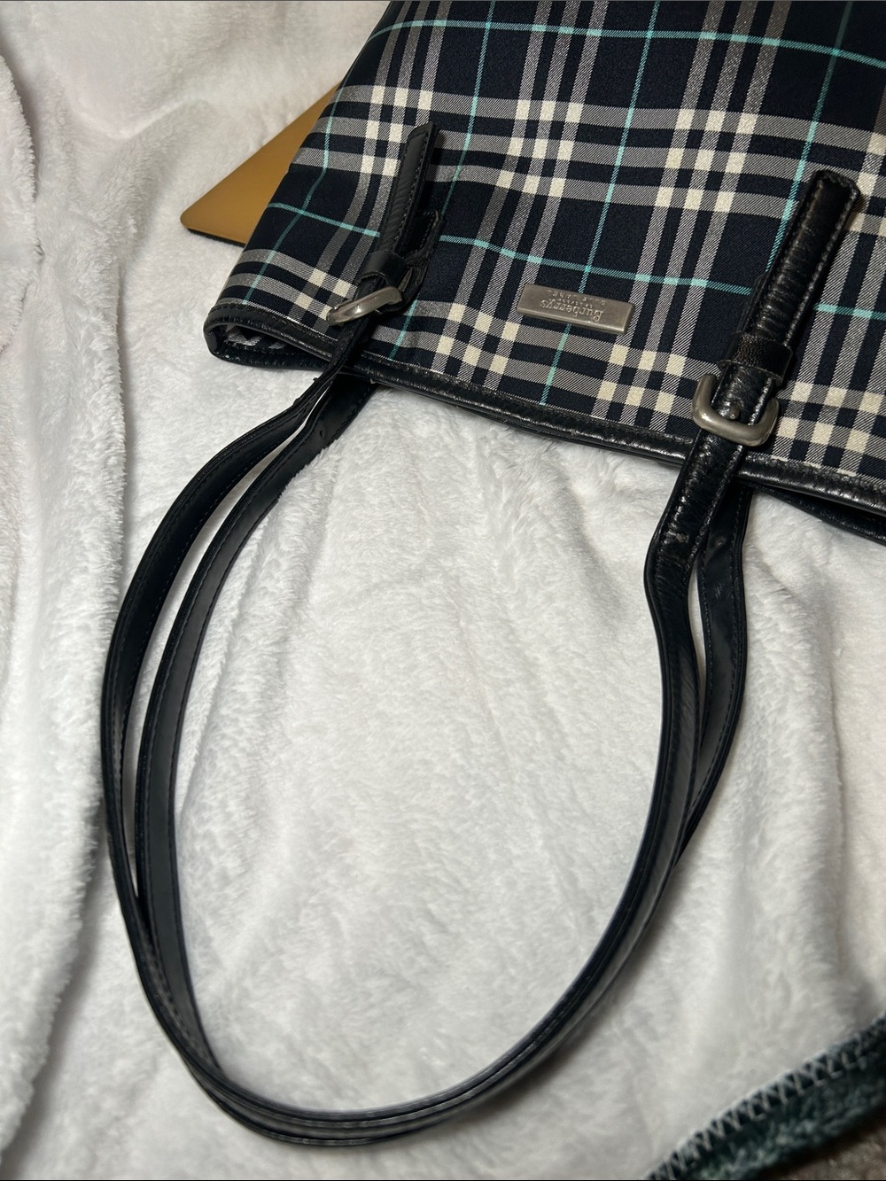 405. Vintage Burberrys Blue Label Blue Nova Check Bucket - Picture 7 of 9